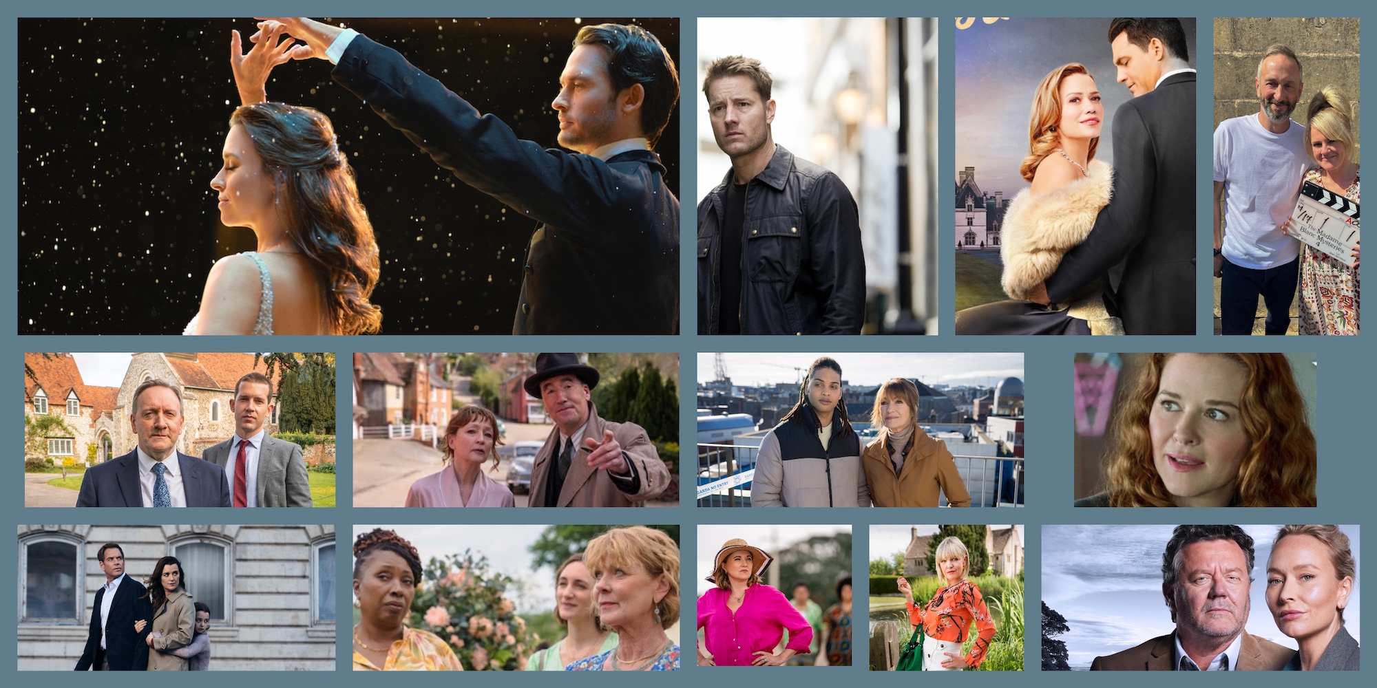 Mystery and Romance TV hero with permission from Paramount, Hallmark Media, Acorn Tv, Britbox, Masterpiece theatre