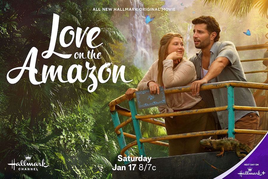 Winter Escape, Jaicy Elliott, Rafael de la Fuentes, Love On the Amazon, used with Hallmark Media's permission.