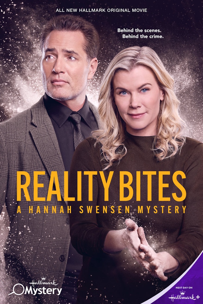 Victor Webster, Alison Sweeney, Reality Bites: A Hannah Swensen Mystery, used with Hallmark Media's permission.