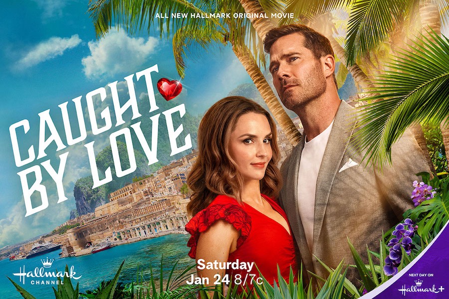 Photo: Rachael Leigh Cook, Luke Macfarlane Credit: ©2025 Hallmark Media for Caught By Love