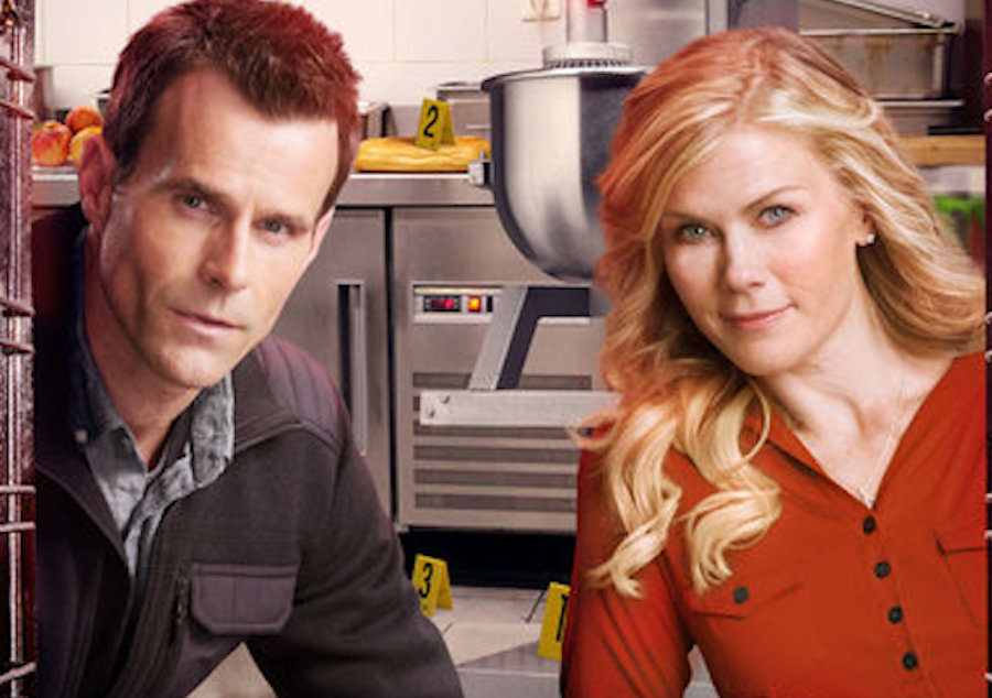 Murder She Baked, Cameron Mathison, Alison Sweeney, used with Hallmark Media's permission