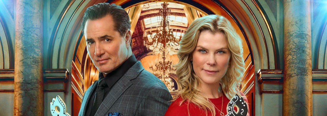 Victor Webster, Alison Sweeney, Hannah Swensen, used with Hallmark Media's permission