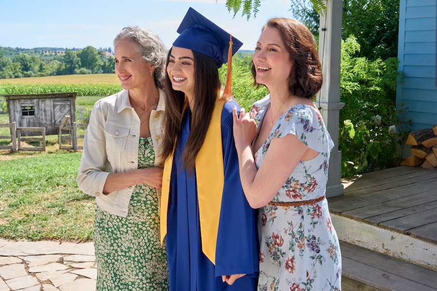The Way Home, Photo: Andie MacDowell, Sadie Laflamme-Snow, Chyler Leigh Credit: ©2026 Hallmark Media/Photographer: Peter Stranks