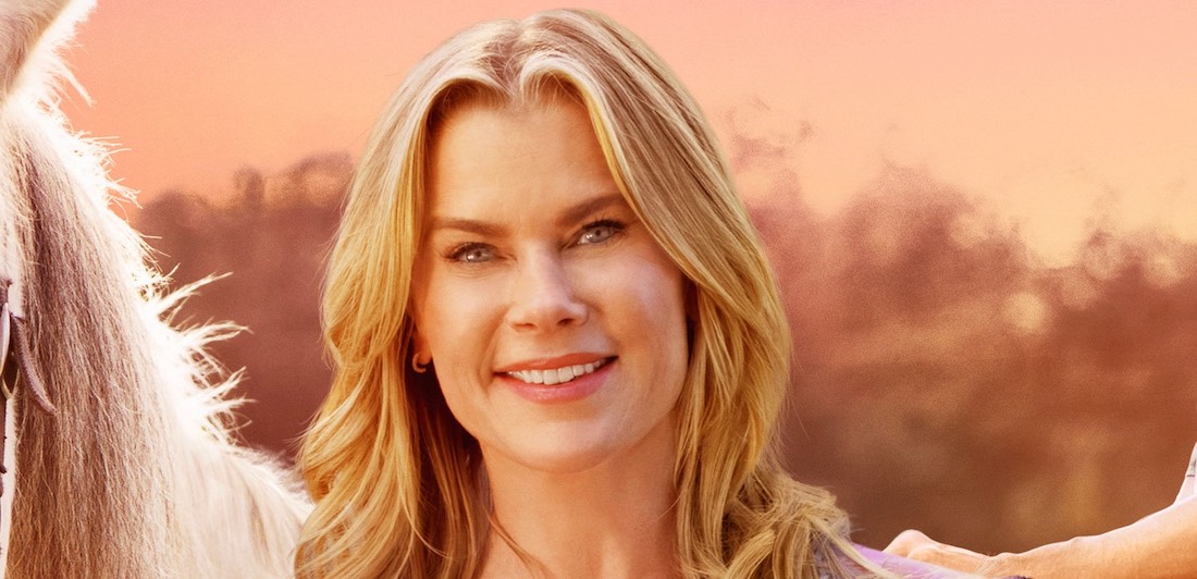 Alison Sweeney, Hannah Swensen, used with Hallmark Media's permission